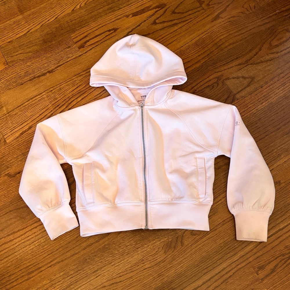 Abercrombie Kids Soft Pink Zip Up Hoodie
